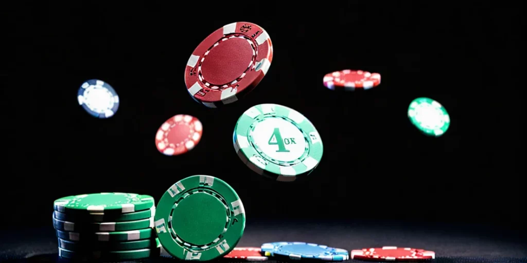 flying casino chips